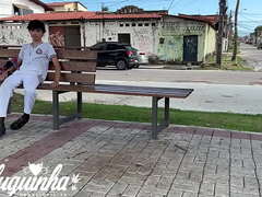 Dluquinha & her tender school honey get prankish all over strenuous ass fucking & oral act